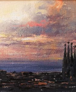 Gagos gallery Barcelona, Sagrada Familia, acrylic on canvas