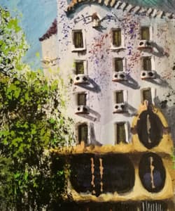 Gagos gallery Barcelona, Casa Batlló, acrylic on canvas