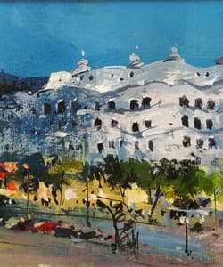 Gagos gallery Barcelona, Sagrada Familia, acrylic on canvas