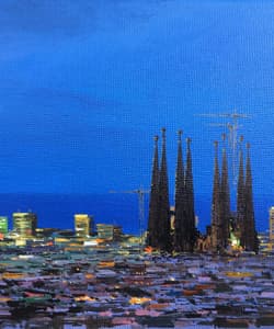 Gagos gallery Barcelona, Sagrada Familia, acrylic on canvas