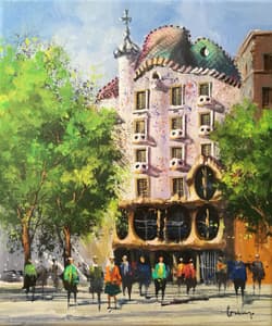 Gagos gallery Barcelona, Casa Batlló, acrylic on canvas