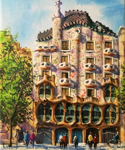 Gagos gallery Barcelona, Casa Batlló, acrylic on canvas