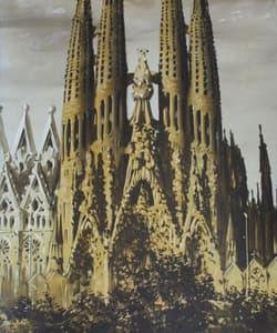 Gagos gallery Barcelona, Sagrada Familia, acrylic on canvas