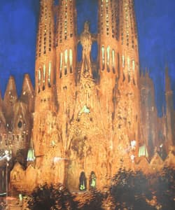 Gagos gallery Barcelona, Sagrada Familia, acrylic on canvas