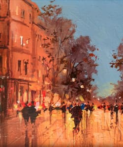 Gagos gallery Barcelona, La Rambla, acrylic on canvas