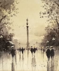 Gagos gallery Barcelona, La Rambla, acrylic on canvas