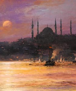 Gagos gallery Istambul, AyaSofya, acrylic on canvas