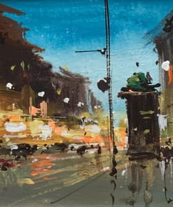 Gagos gallery Paris,CityScape, acrylic on canvas