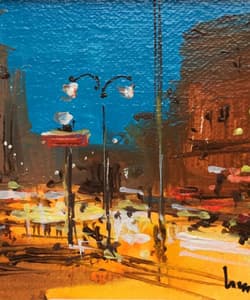 Gagos gallery Paris, CityScape, acrylic on canvas