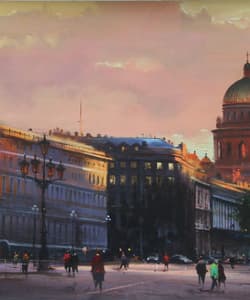 Gagos gallery Saint Petersburg, CityScape, acrylic on canvas