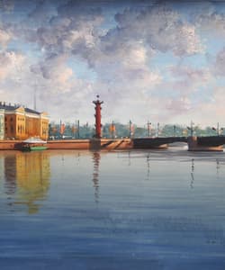 Gagos gallery Saint Petersburg, CityScape, acrylic on canvas