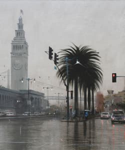 Gagos gallery San Francisco, CityScape, acrylic on canvas