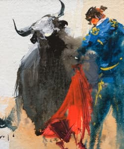 Gagos gallery Bullfighting, acrylic on canvas