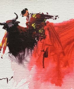 Gagos gallery Bullfighting, acrylic on canvas