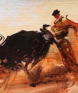 Gagos gallery Bullfighting, acrylic on canvas