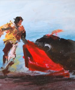 Gagos gallery Bullfighting, acrylic on canvas
