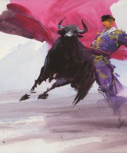 Gagos gallery Bullfighting, acrylic on canvas