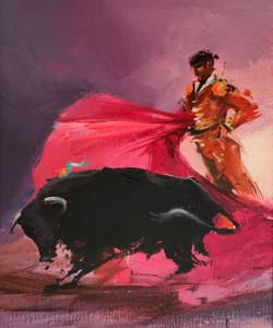 Gagos gallery Bullfighting, acrylic on canvas