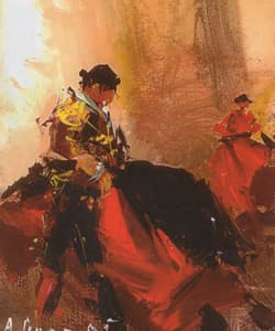 Gagos gallery Bullfighting, acrylic on canvas
