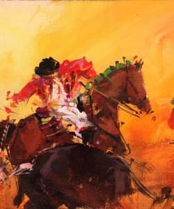 Gagos gallery Bullfighting, acrylic on canvas