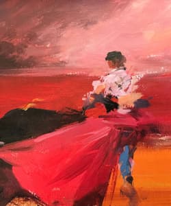 Gagos gallery Bullfighting, acrylic on canvas