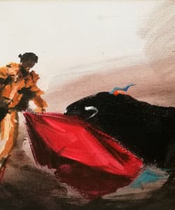 Gagos gallery Bullfighting, acrylic on canvas