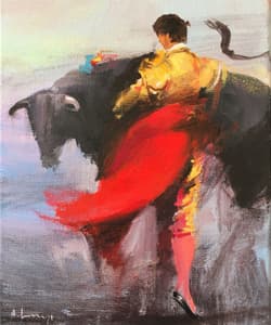 Gagos gallery Bullfighting, acrylic on canvas