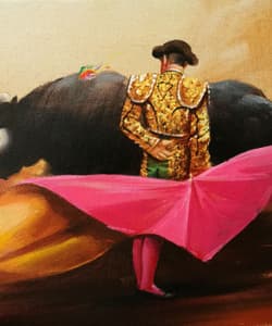 Gagos gallery Bullfighting, acrylic on canvas