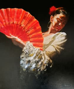 Gagos gallery Flamenco dancer, acrylic on canvas
