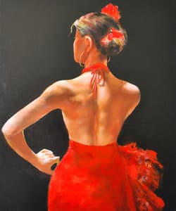 Gagos gallery Flamenco dancer, acrylic on canvas