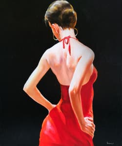 Gagos gallery Flamenco dancer, acrylic on canvas