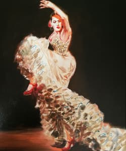 Gagos gallery Flamenco dancer, acrylic on canvas