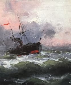 Gagos gallery SeaScape, acrylic on canvas