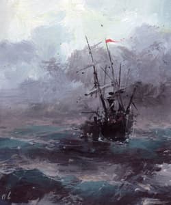 Gagos gallery SeaScape, acrylic on canvas