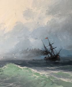 Gagos gallery SeaScape, acrylic on canvas