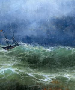 Gagos gallery SeaScape, acrylic on canvas