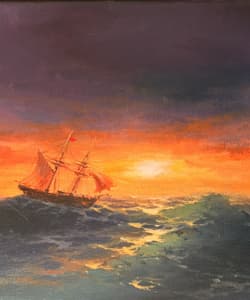 Gagos gallery SeaScape, acrylic on canvas