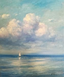 Gagos gallery SeaScape, acrylic on canvas