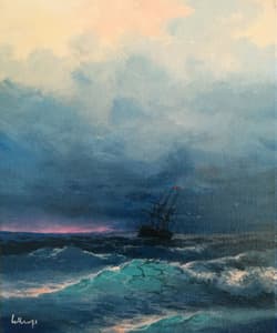 Gagos gallery SeaScape, acrylic on canvas
