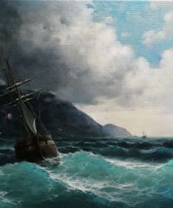 Gagos gallery SeaScape, acrylic on canvas