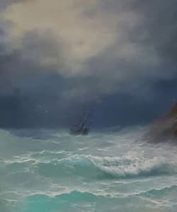 Gagos gallery SeaScape, acrylic on canvas