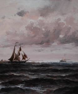 Gagos gallery SeaScape, acrylic on canvas