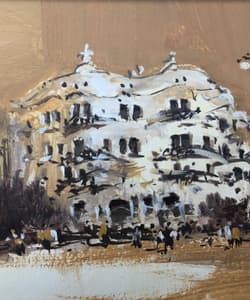 Gagos gallery Barcelona, La Pedrera, acrylic on canvas