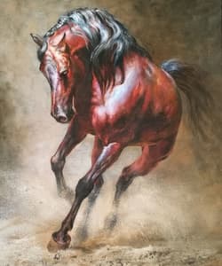 Gagos gallery Horse, oil on canvas